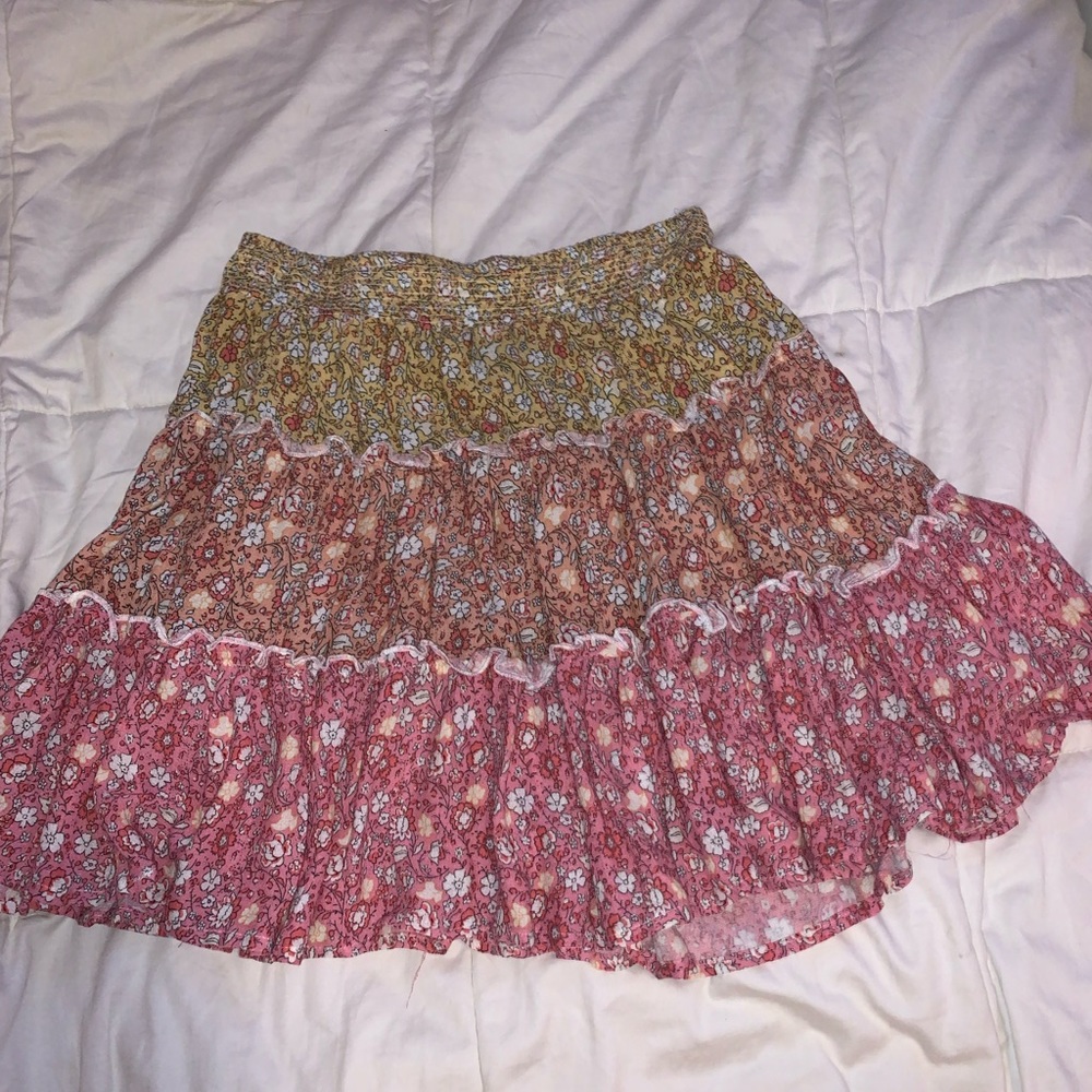 flowery skirt
